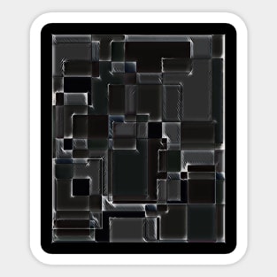 Black Blocks Sticker